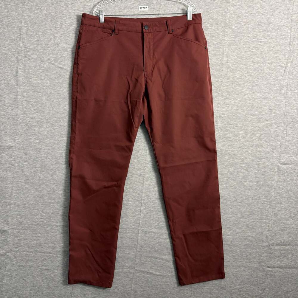 Myles Men's Size XXL 2XL Red Make Moves Straight Leg Performance Chino Pants